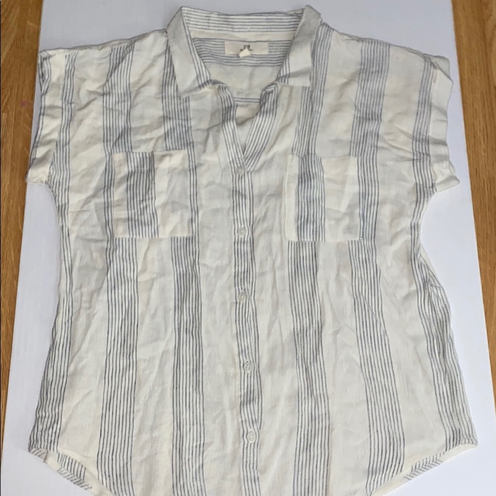 Stripped vintage-looking button down